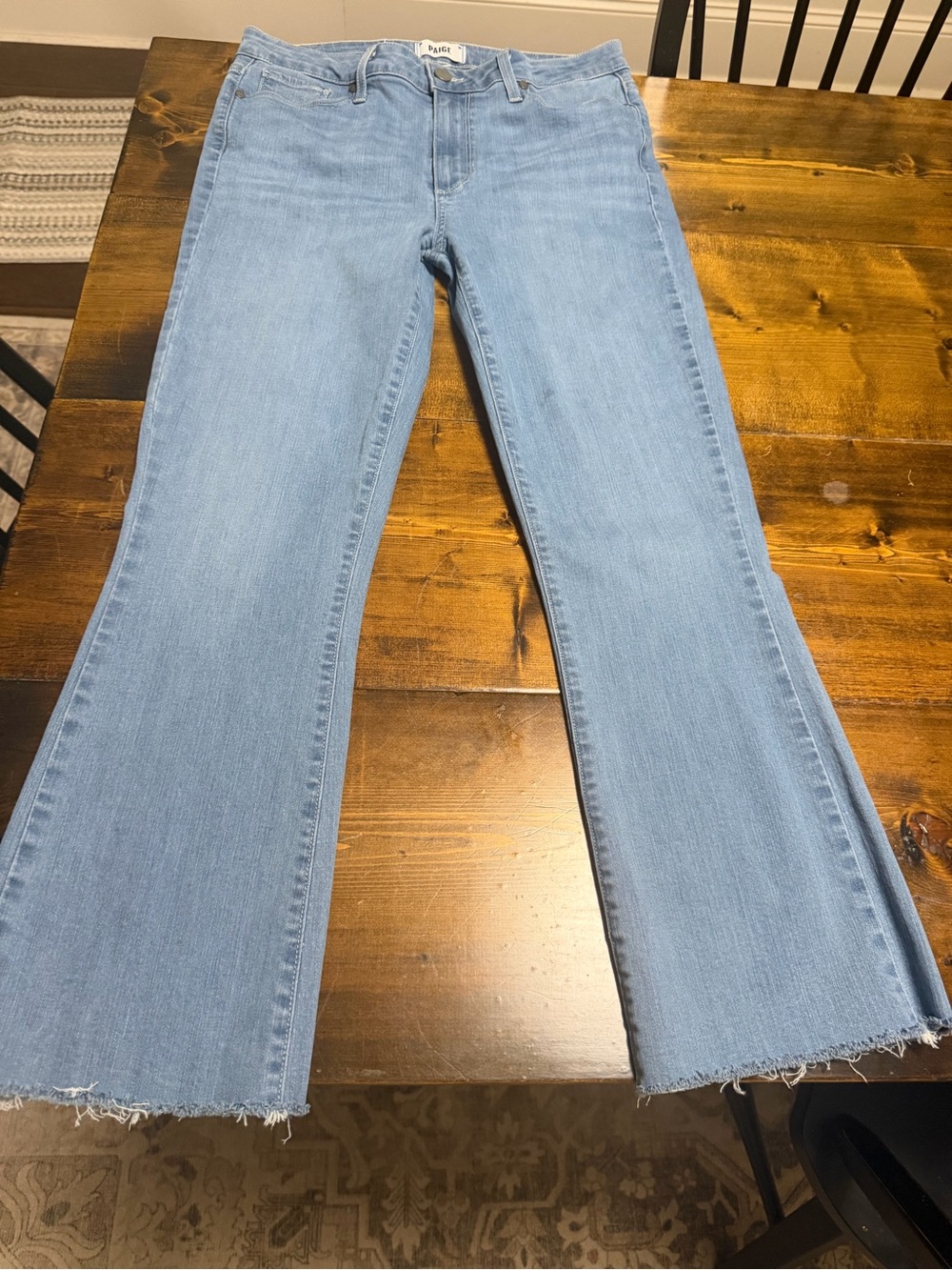 PAIGE Rory Crop Flare Jeans
Light Denim Wash Size 30 Premium Stretch
